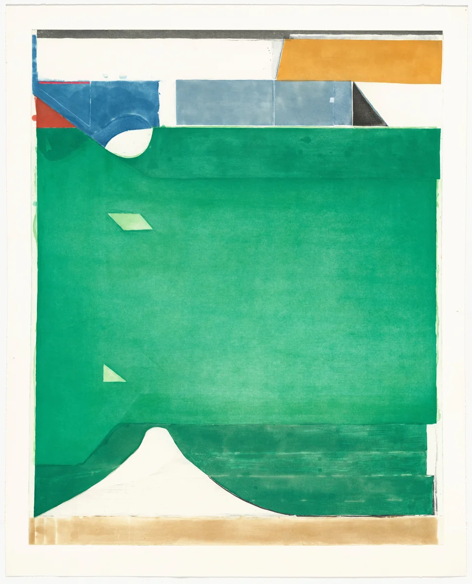 Green (working proof 5) by Richard Diebenkorn, print, 1986