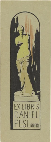 Bookplate Daniel Pesl II (Exlibris Daniel Pesl II) by Franz Marc, print, 1902