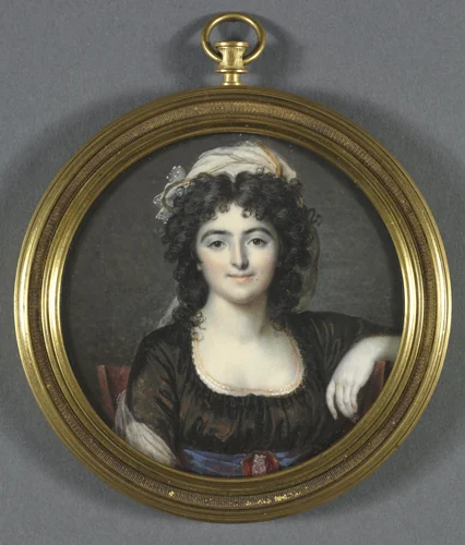 Portrait of a Woman in a Brown Dress by François Dumont, painting, 1795