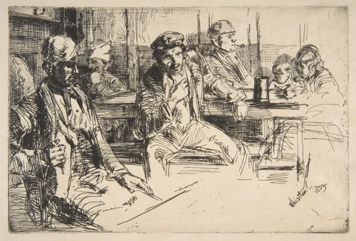 Longshore Men by James McNeill Whistler, print, 1859