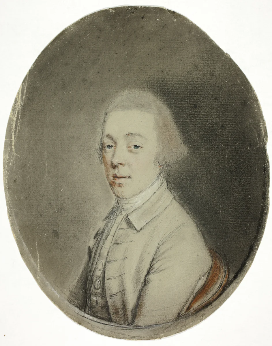 Portrait of a Man by Hugh Douglas Hamilton, drawing, 1770