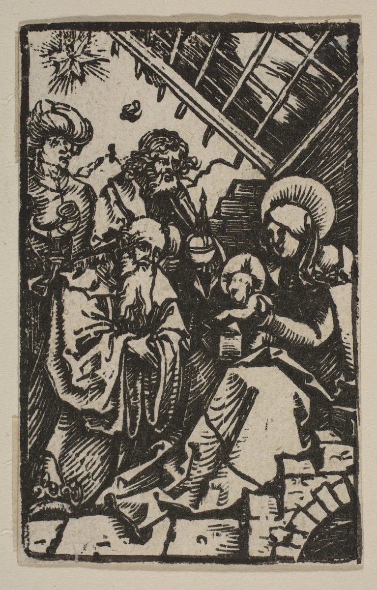 The Adoration of the Kings by Albrecht Dürer, print, 1485-1528