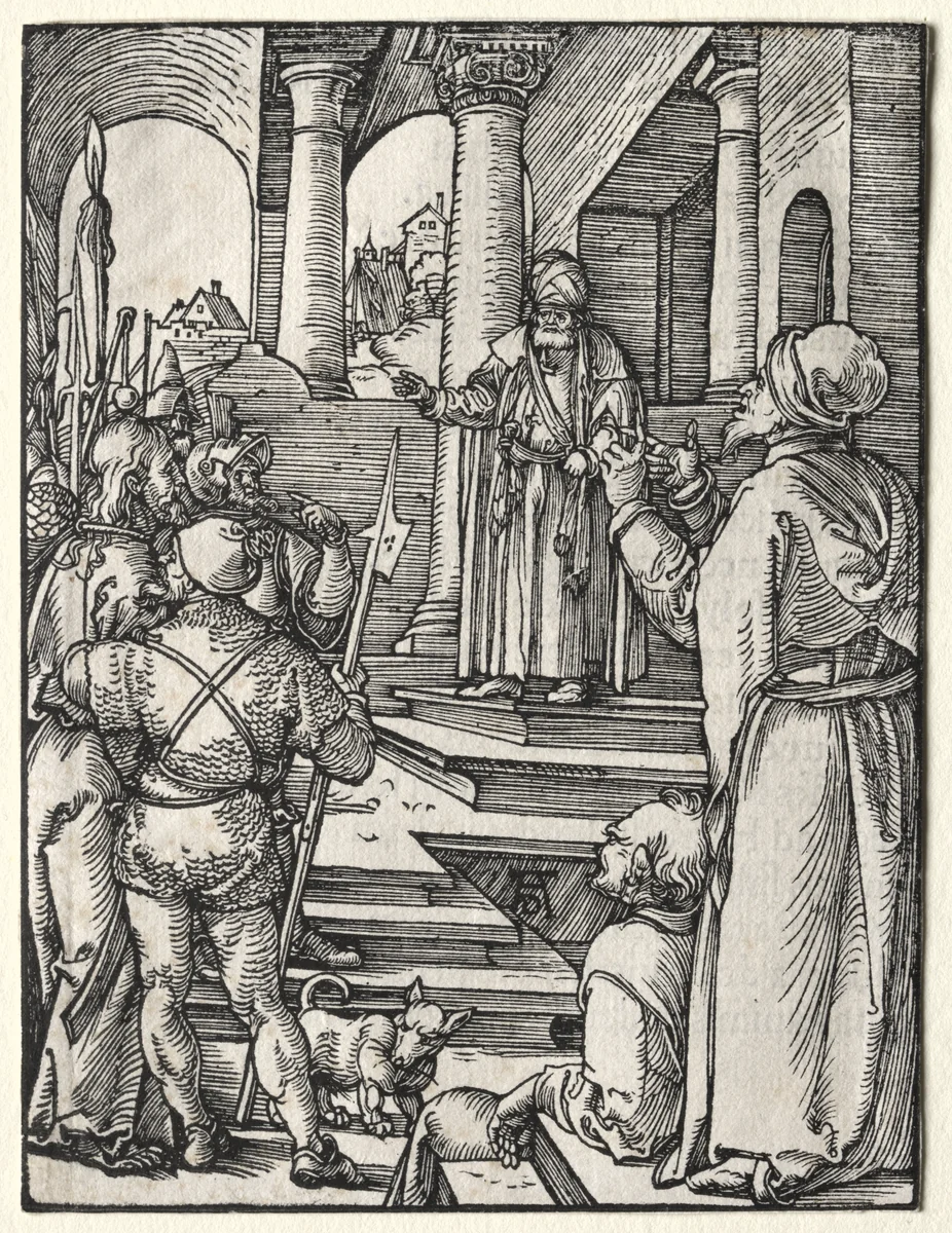 The Small Passion: Christ Before Pilate by Albrecht Dürer, print, 1509-1511