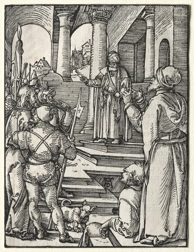 The Small Passion: Christ Before Pilate by Albrecht Dürer, print, 1509-1511