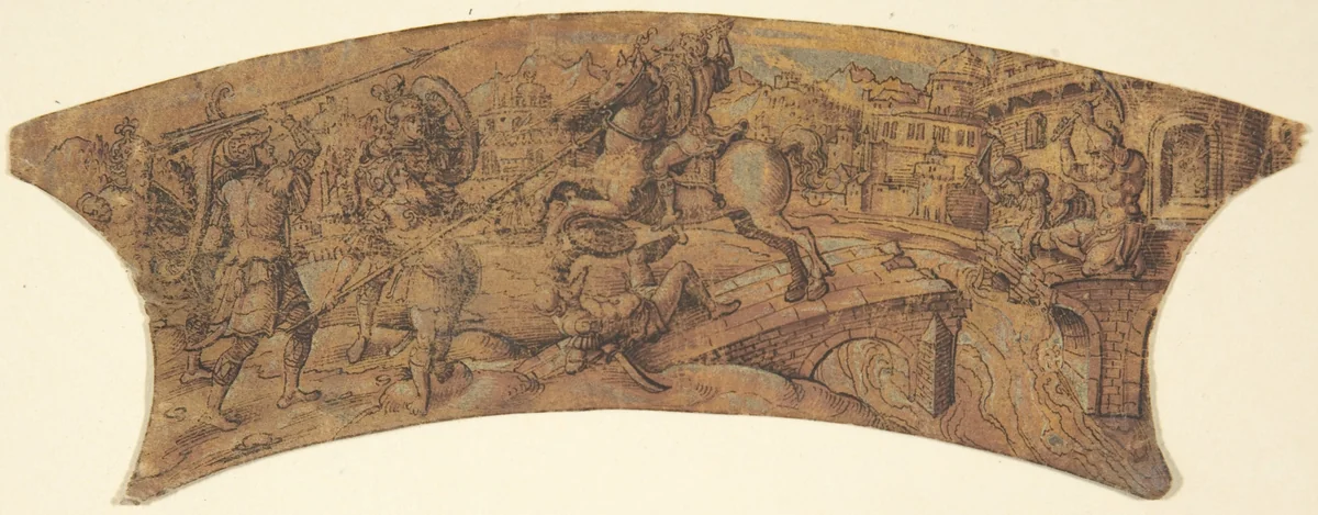 Design for Border of a Shield by anonymous, drawing, 1800-1900