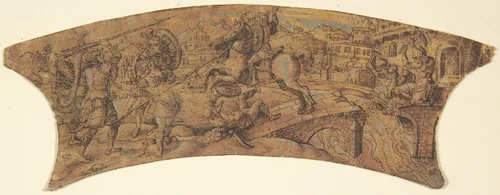 Design for Border of a Shield by anonymous, drawing, 1800-1900