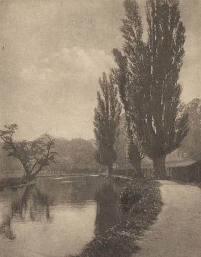 On the Banks of the Wey by Alfred Horsley Hinton; James Craig Annan, photograph, 1897
