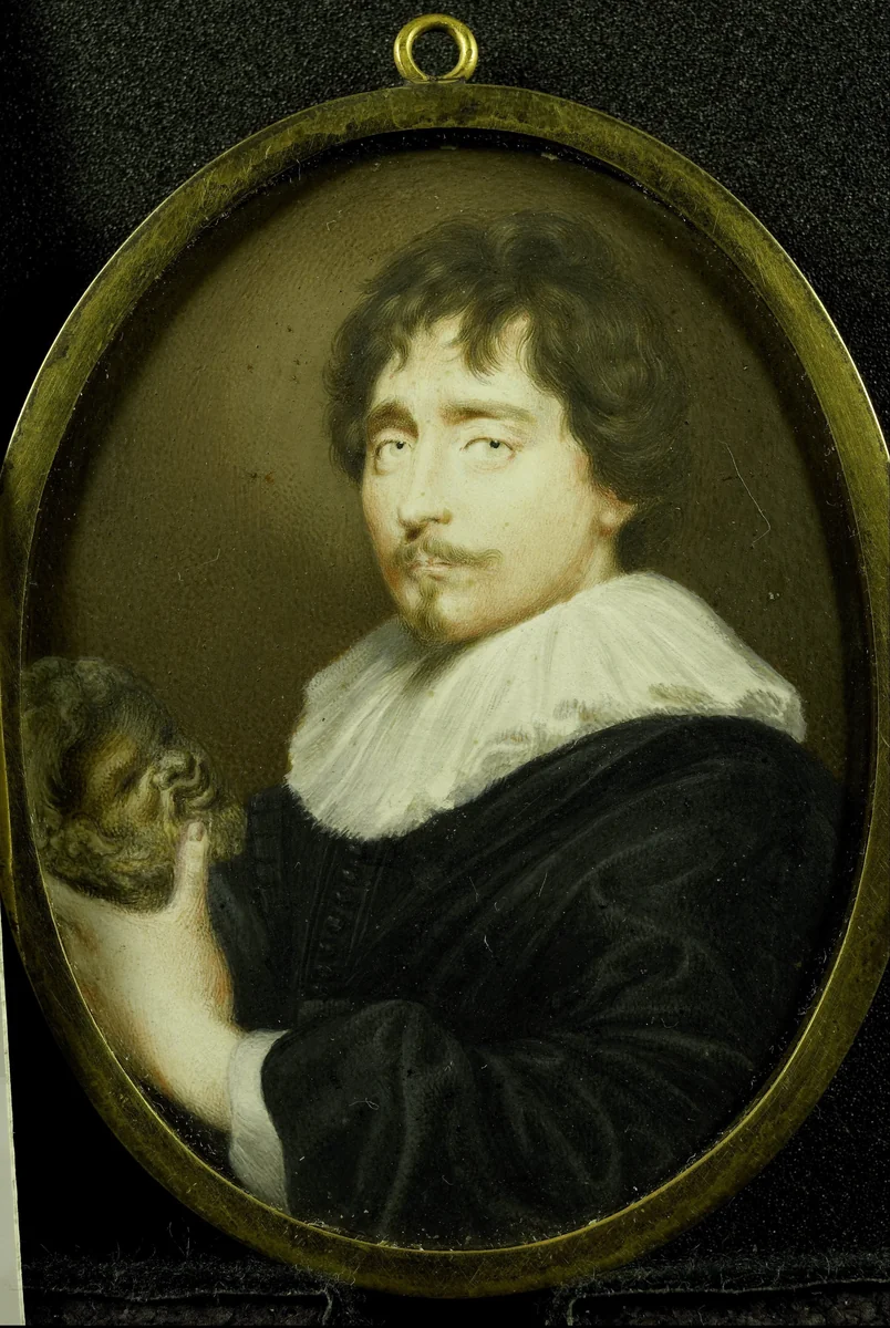 Portrait of François Duquesnoy (1597-1643). Sculptor by Louis van der Bruggen, painting, 1625-1658