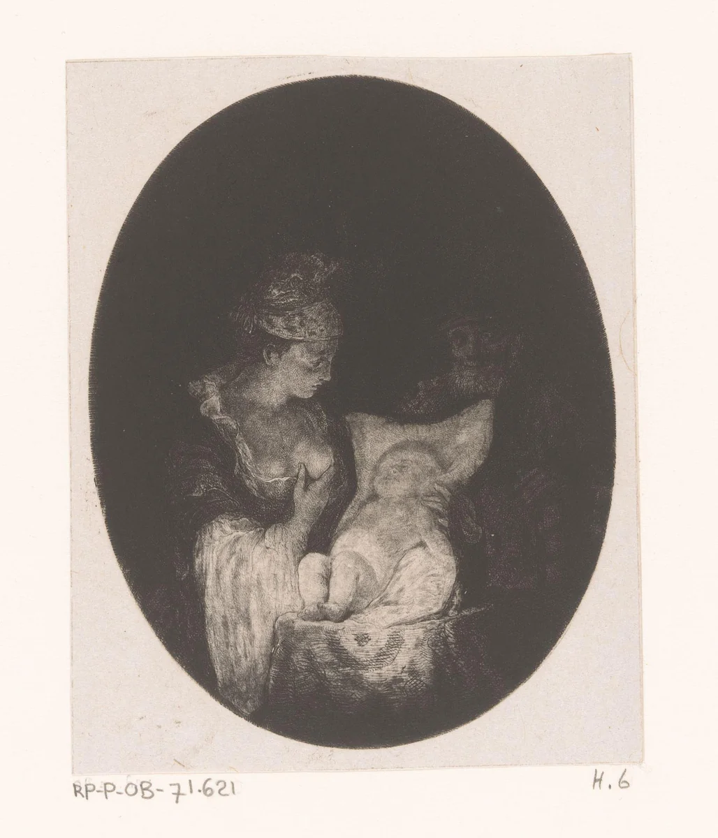 Heilige Familie by Jean Pierre Norblin de la Gourdaine, print, 1755-1830