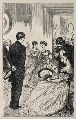 Coelebs in Search of a Mulready Envelope by George Du Maurier, print, 1865
