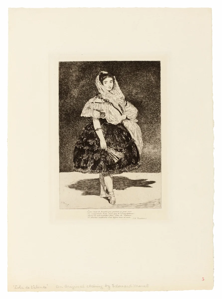 Lola de Valence by Édouard Manet
Charles Baudelaire, print, 1863