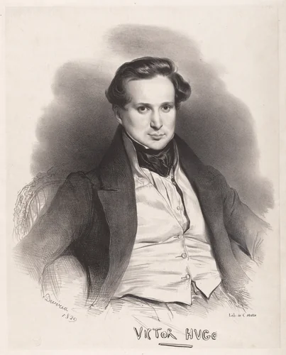 Victor Hugo by Achille Devéria; Charles Etienne Pierre Motte, print, 1829