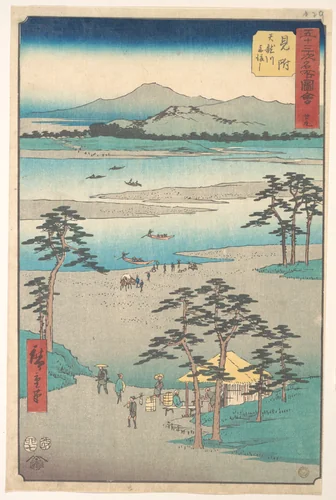 Mitsuke by Utagawa Hiroshige (歌川広重), print, 1855