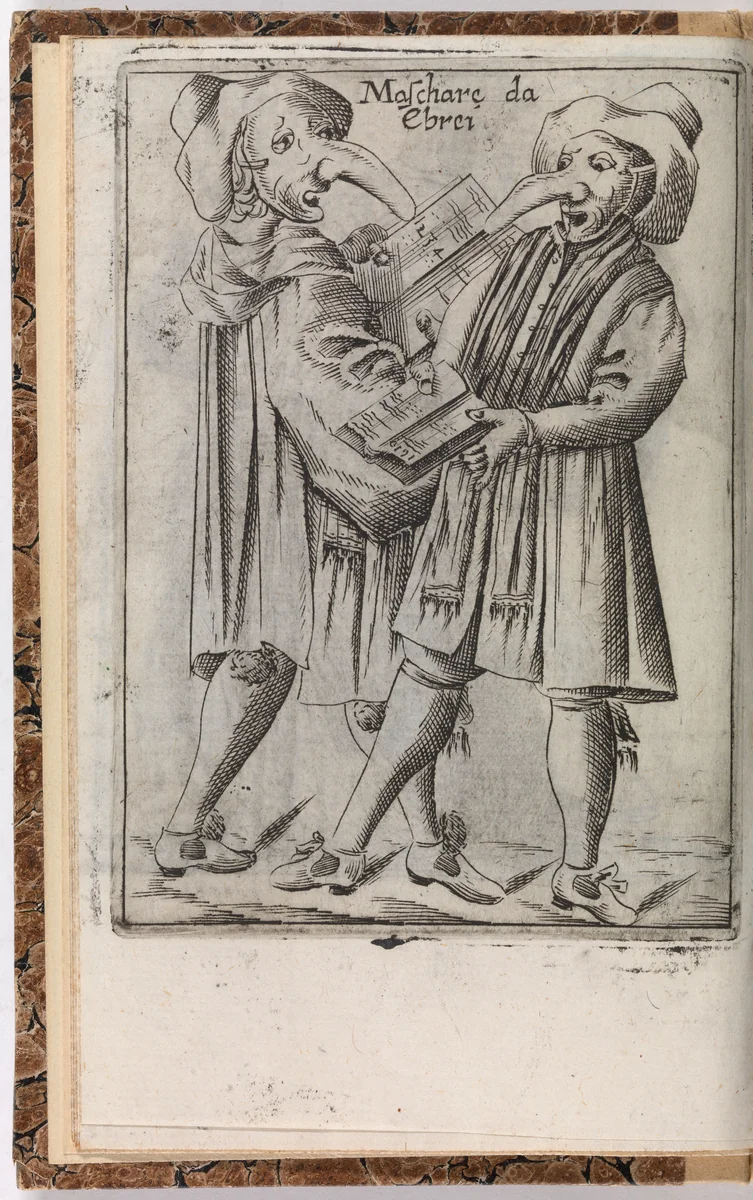 Il Carnevale Italiano Mascherato Oue si Veggono in Figura Varie Inuetione di capritii Fra(nces) Bert(ell) by Francesco Bertelli, book, 1642