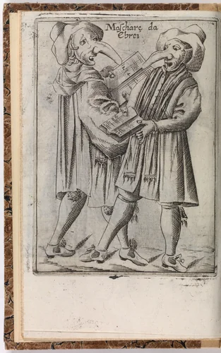 Il Carnevale Italiano Mascherato Oue si Veggono in Figura Varie Inuetione di capritii Fra(nces) Bert(ell) by Francesco Bertelli, book, 1642