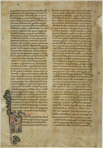 Bifolia from a Vita Sanctorum, or Lives of the Saints by Italian, painting, 1140-1160