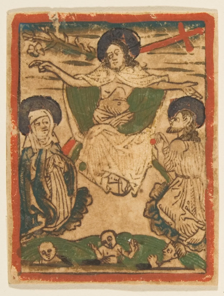 The Last Judgment by anonymous, print, 1400-1499