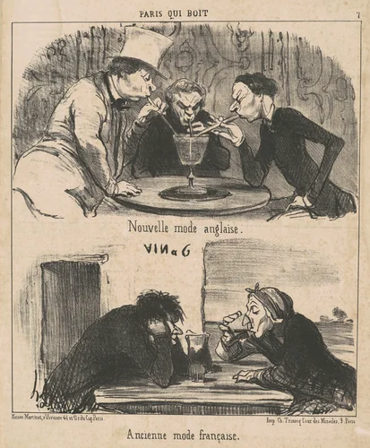 Nouvelle mode anglaise by Honoré Daumier, print, 1852