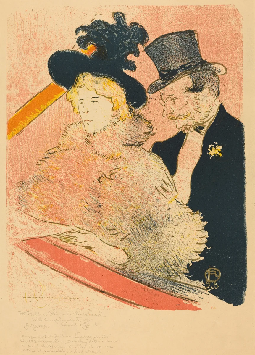 At the Concert (Au concert) by Henri de Toulouse-Lautrec, print, 1896