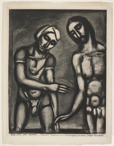 Trial proof for Lord, It Is Thou, I Know Thee!, plate XXXII from Miserere by Georges Rouault, illustrated book, 1927