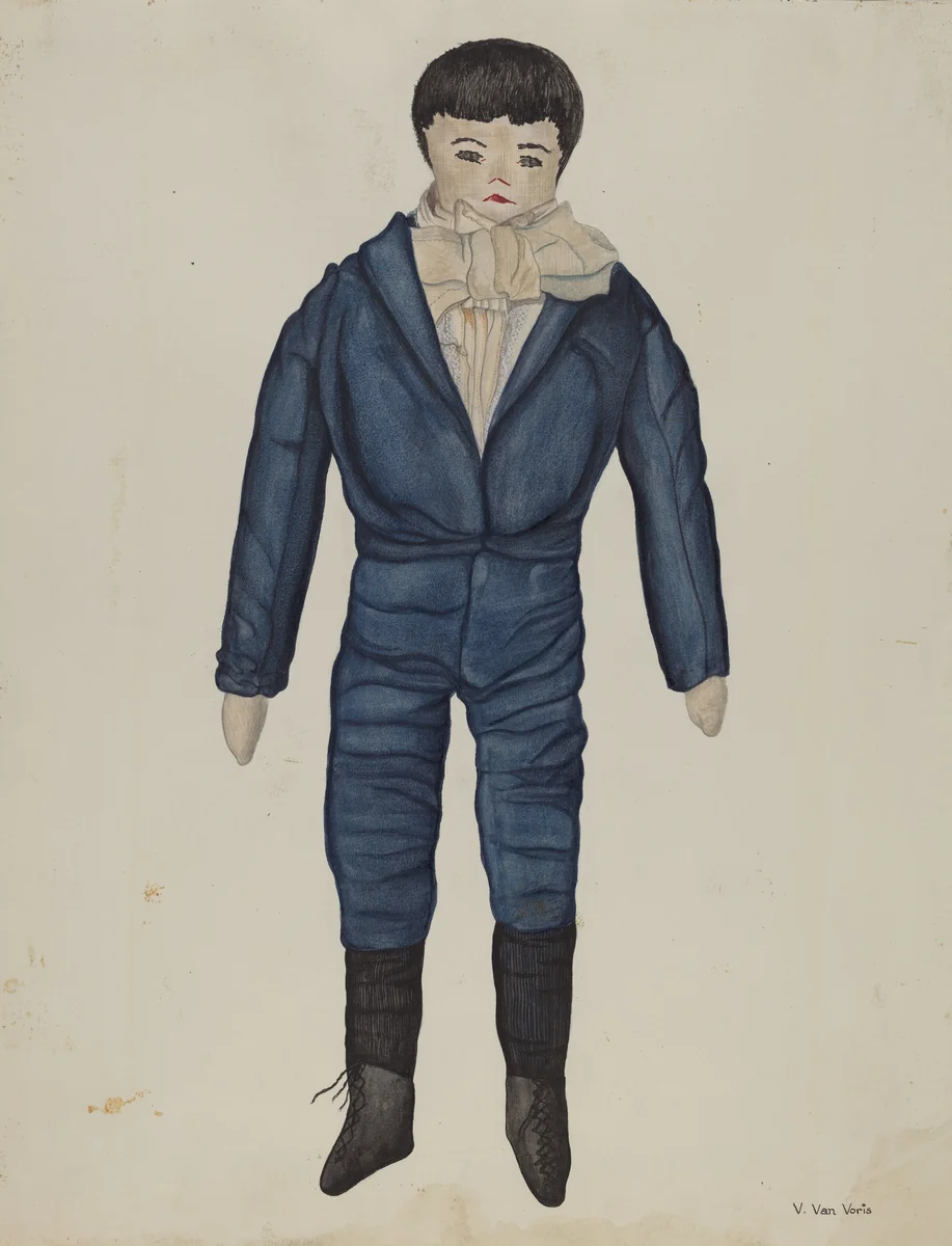 Rag Doll "Johnnie" by Vera Van Voris, index of american design, 1937