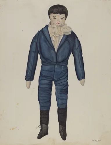 Rag Doll "Johnnie" by Vera Van Voris, index of american design, 1937