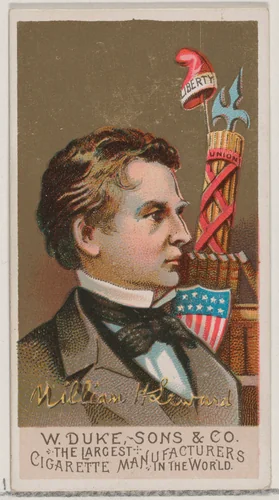 William H. Seward, from the series Great Americans (N76) for Duke brand cigarettes by W. Duke, Sons & Co., print, 1888