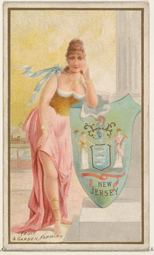 New Jersey, from the Industries of States series (N117) issued by Duke Sons & Co. to promote Honest Long Cut Tobacco by W. Duke, Sons & Co., print, 1889