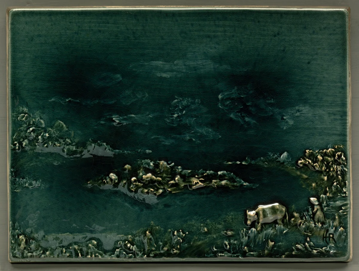 Tile by Chelsea Keramic Art Works, artwork, 1878-1888