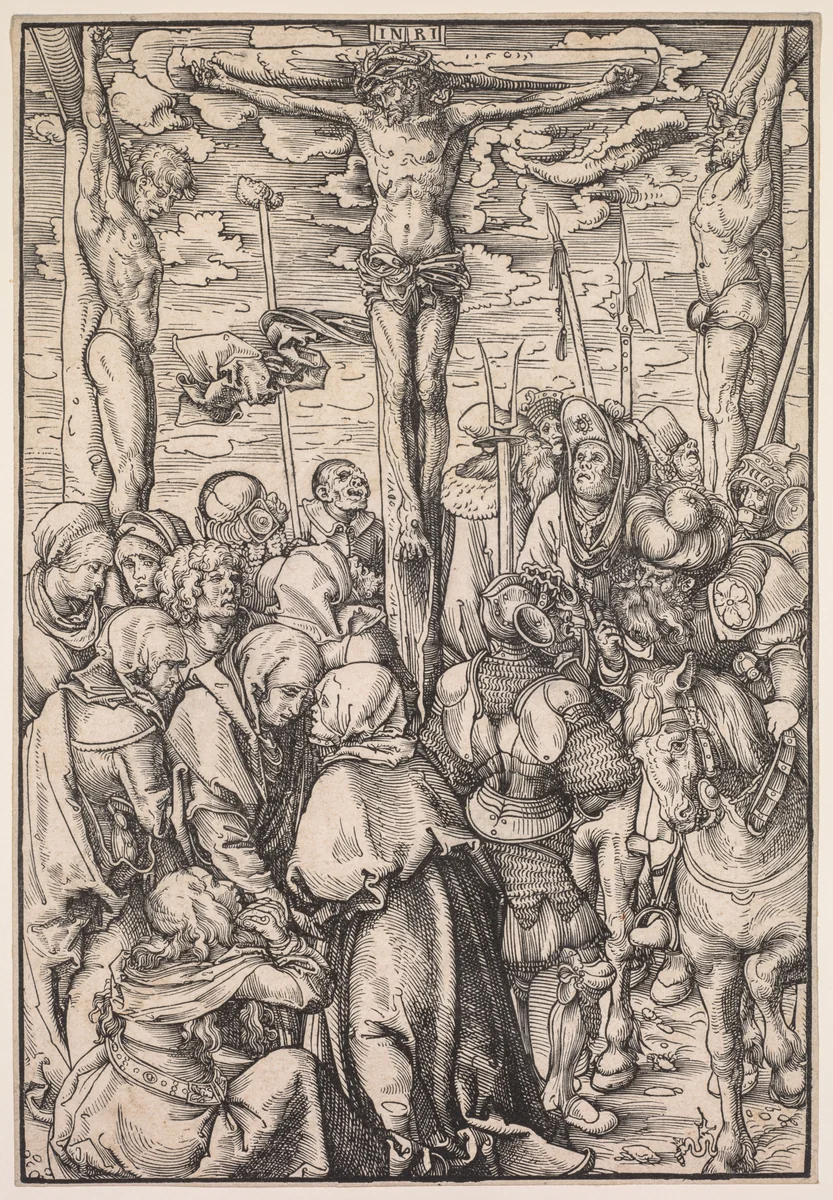 The Passion: Crucifixion by Lucas Cranach, print, 1509
