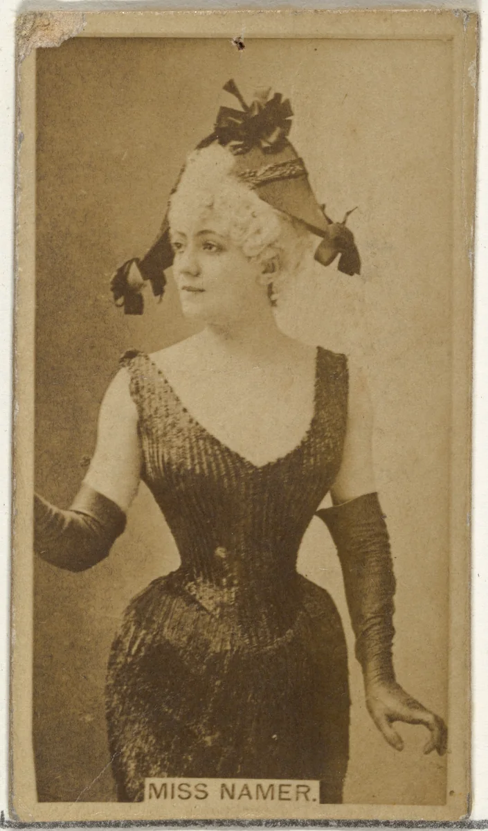 Miss Namer, from the Actors and Actresses series (N145-8) issued by Duke Sons & Co. to promote Duke Cigarettes by W. Duke, Sons & Co., photograph, 1890-1895