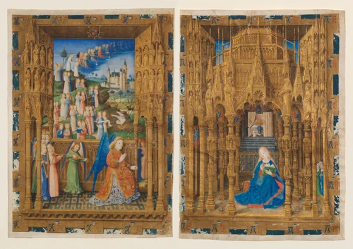 The Annunciation from the Hours of Charles of France by Master of Charles of France, manuscript, 1465