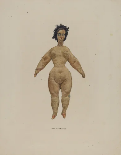 Nude Doll by Max Fernekes, index of american design, 1935-1942
