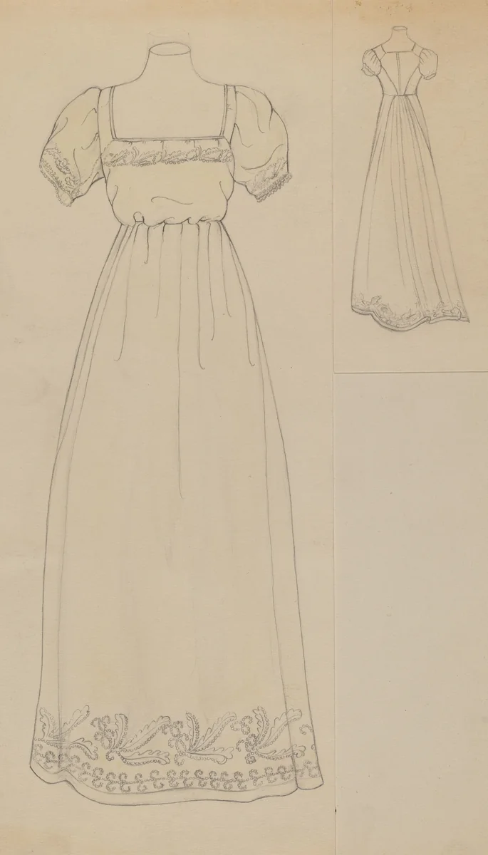 Dress by Margaret Concha, index of american design, 1936