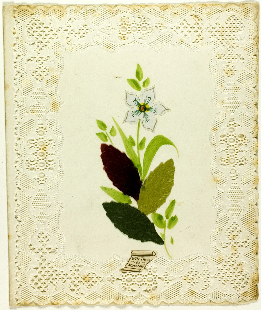 Wilt Thou Be Mine Love? (valentine) by Unknown Artist, other, 1835-1845