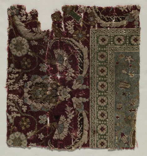 Fragment of a Carpet by Unknown, textile, 1500-1599