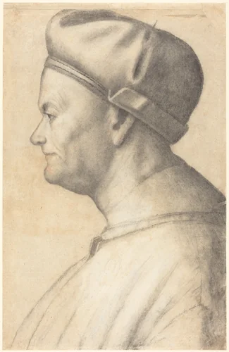 Profile of a Man by Lombard, drawing, 1500-1520