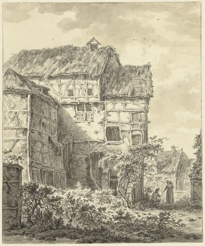 Huis te Mettmann, boven Düsseldorf by Johannes Elffers, drawing, 1784