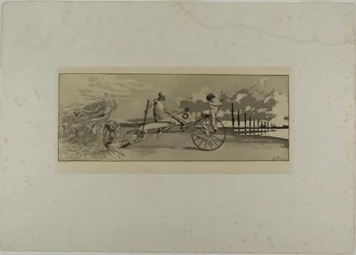 Cupid, Death, and the Next World, plate twelve from Intermezzos by Max Klinger, print, 1881