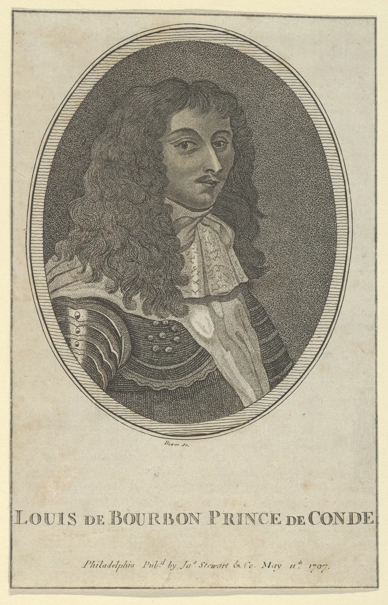 Louis de Bourbon, Prince de Condé by Joseph Bowes, print, 1797