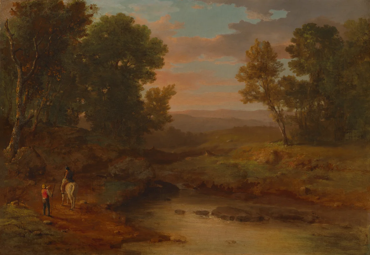 Landscape by George Inness, painting, 1852