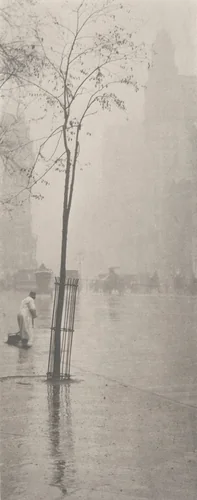 Spring Showers, New York by Alfred Stieglitz, photograph, 1900-1901
