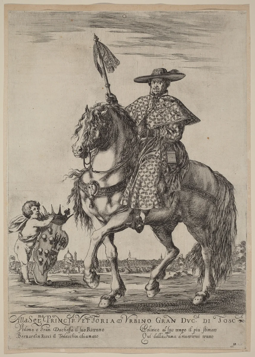 Il Tedeschino by Stefano della Bella, print, 1637