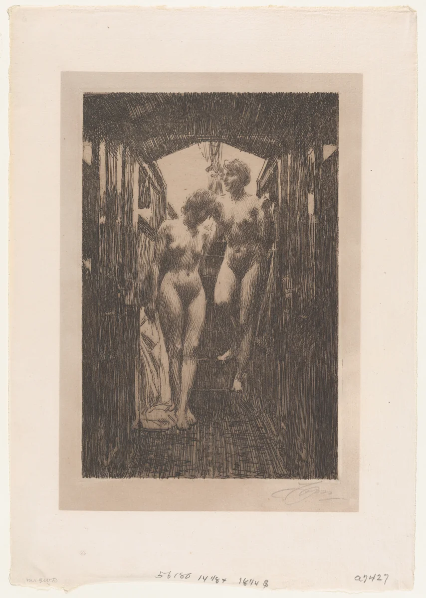 Cabin by Anders Zorn, print, 1917