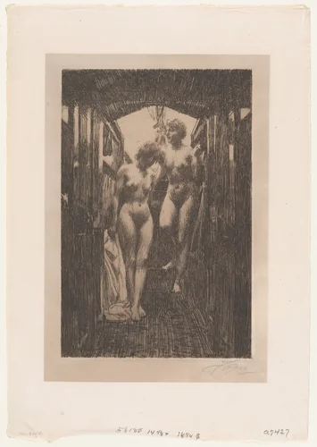 Cabin by Anders Zorn, print, 1917