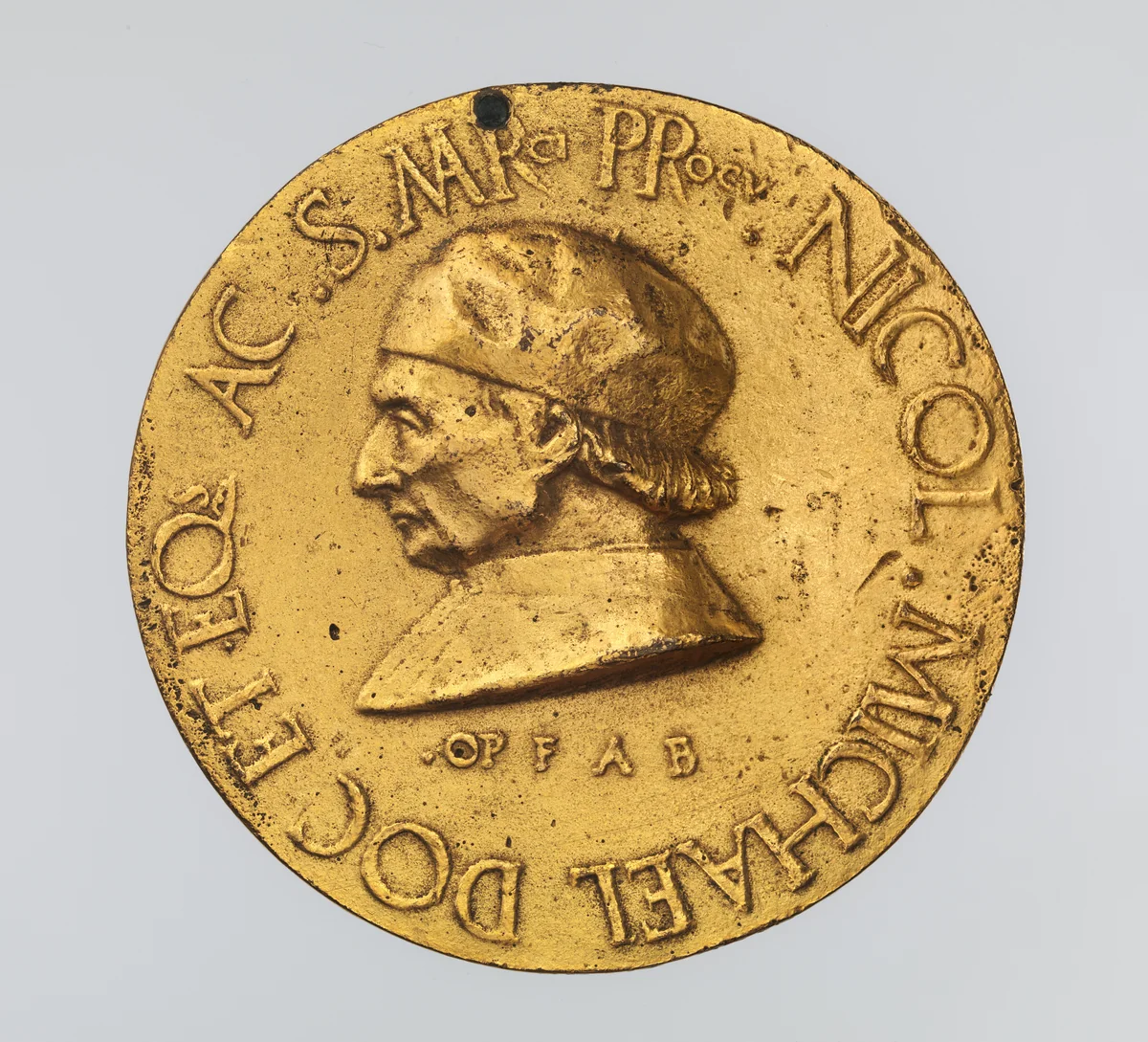 Portrait medal of Niccolò Michiel (obverse); Alidea Contarini (reverse) by Fra Antonio da Brescia, metalwork, 1495-1505