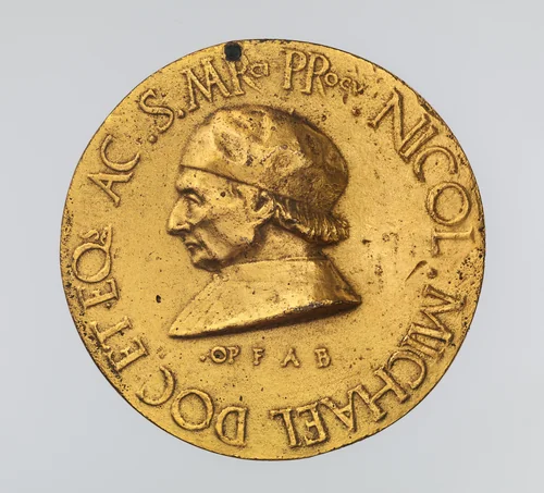 Portrait medal of Niccolò Michiel (obverse); Alidea Contarini (reverse) by Fra Antonio da Brescia, metalwork, 1495-1505