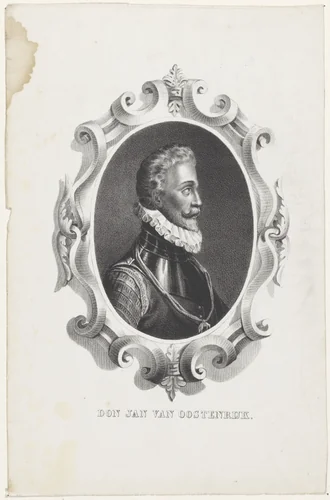 Portret van Don Jan van Oostenrijk by anonymous, print, 1822-1845