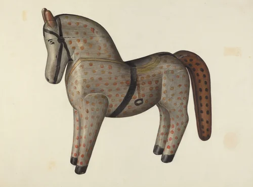 Toy Horse by Mina Lowry, index of american design, 1939