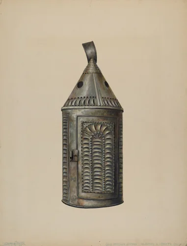 Lantern by Walter Hochstrasser, index of american design, 1938